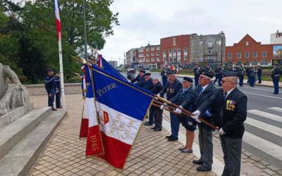Cérémonie de prise de commandement de la compagnie à Calais – UD 62B