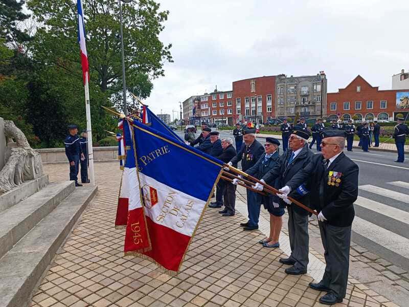 Cérémonie de prise de commandement de la compagnie à Calais – UD 62B