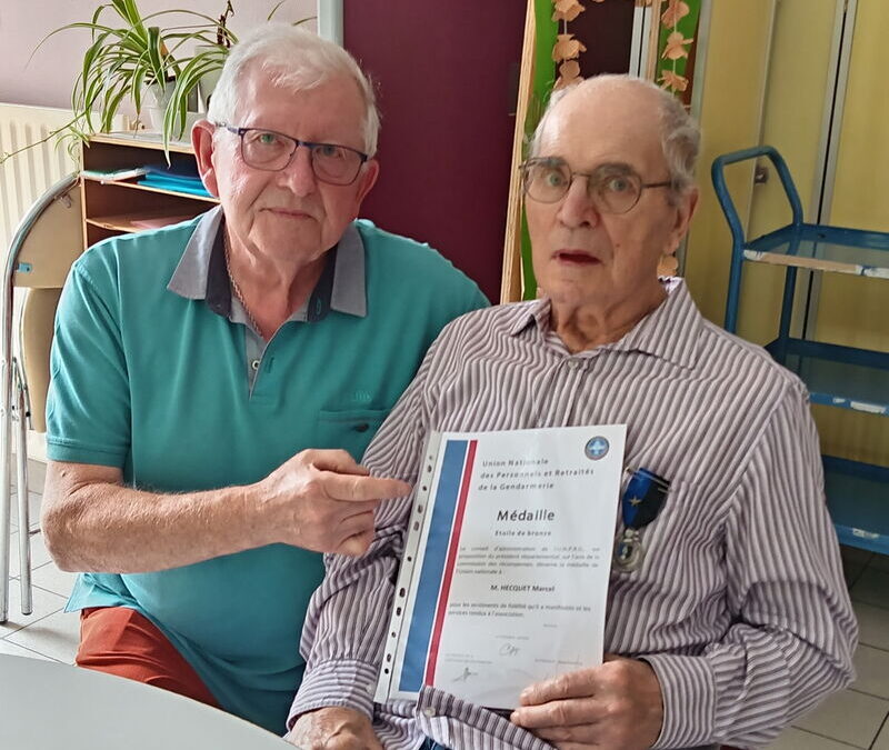 Une distinction remise à Marcel Hecquet – UD 62B
