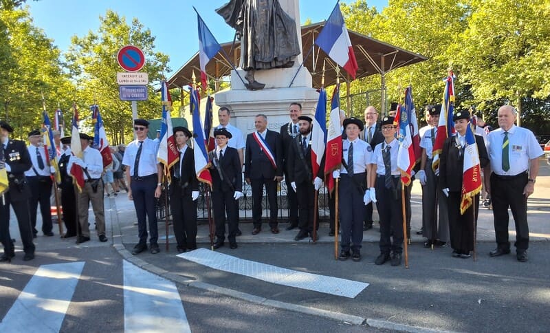 Le secteur UNPRG de Louhans présent au 82ème anniversaire de la libération de Louhans – UD 71